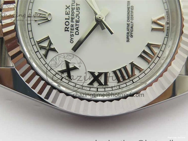 0506 New DateJust 41 126334 ARF 1:1 Best Edition 904L Steel White Roman Dial on Jubilee Bracelet A Bold 2551